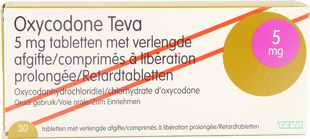 Oxycodone Teva 5mg Verlengde Afgifte Comp 30 4