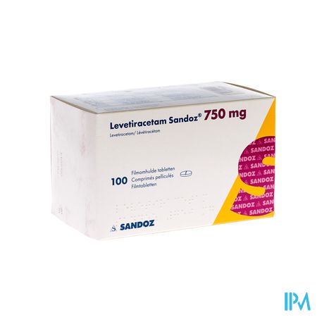 Levetiracetam Sandoz Filmomh Tabl 100 X 750mg