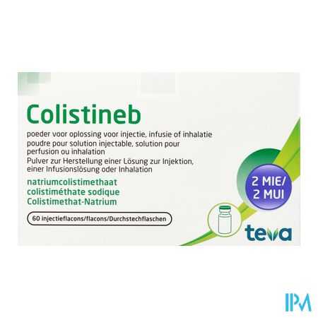 Colistineb 2000000ui Pdr Sol Inj Perf/inh Fl Inj60 1