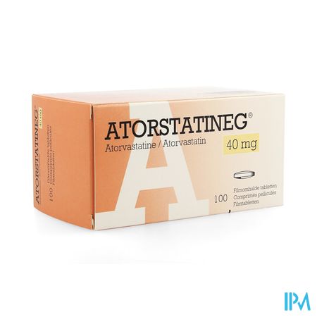Atorstatineg 40mg Impexeco Comp 100 X 40mg Pip 1