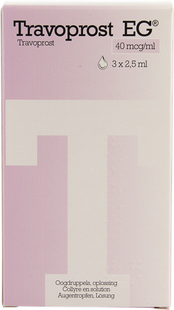 Travoprost EG 40Mcg/Ml Oogdruppels Opl Fl 3X2,5Ml 3
