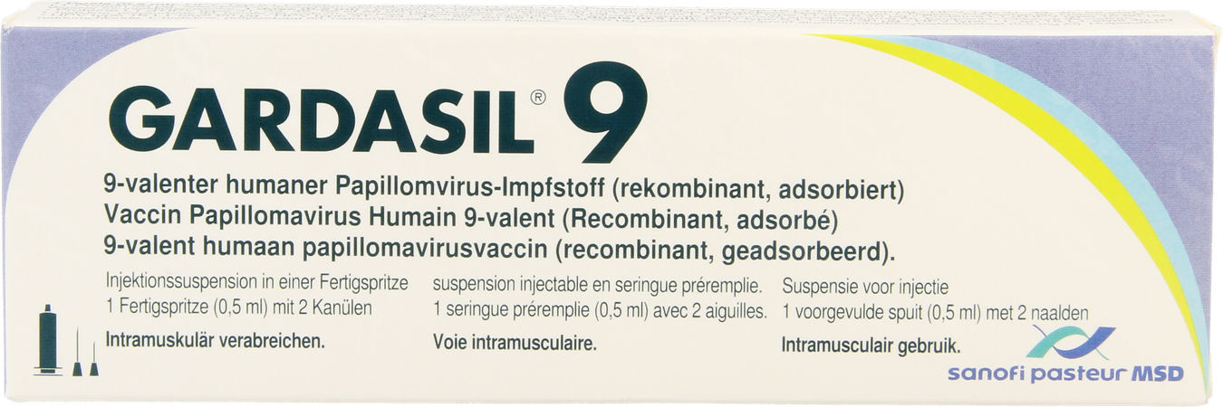 Gardasil 9 Susp Inj Voorgev.spuit 1 X 0,5ml+2 Nld 2
