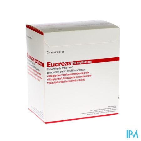 Eucreas 50mg/ 850mg Filmomh Tabl 180