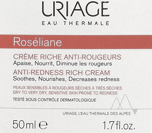 Uriage Roseliane Creme Rijk A/roodheid Pot 50ml 1
