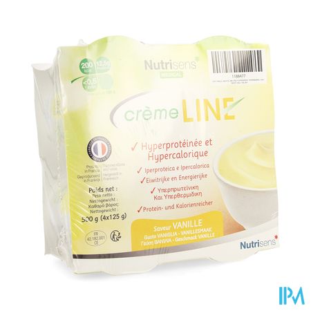 Cremeline+ Vanille Z/lactose 4x125g