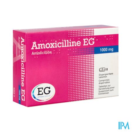 Amoxicilline EG 1000Mg Comp Disp.  8X1000Mg