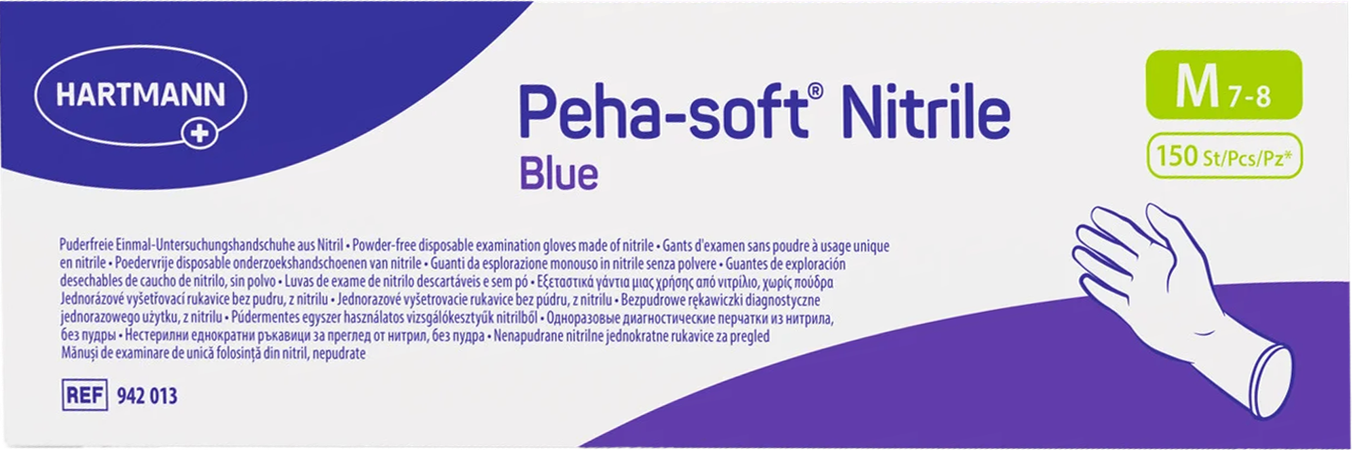 Peha Soft Handschoen Nitrile Blauw M 150 9420132 1