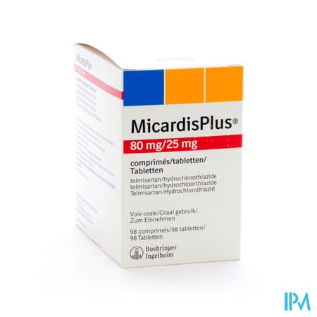 Micardisplus Comp 98 X 80mg/25,0mg 1