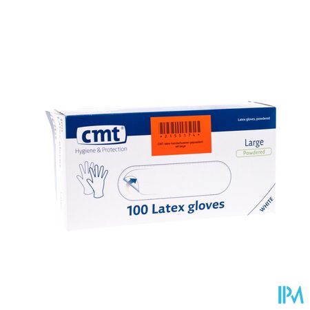 Cmt Handschoenen Latex Wit Lp l 100