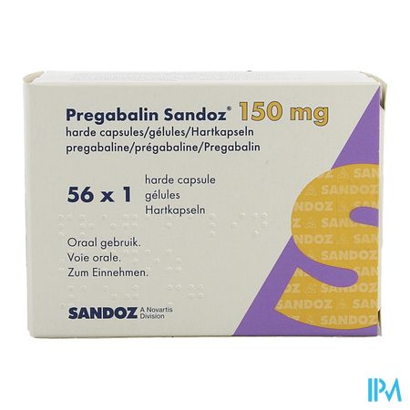 Pregabaline Sandoz 150mg Caps Dur 56 3