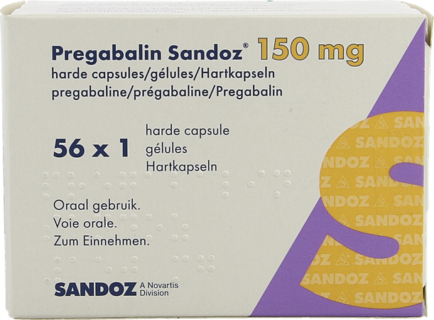 Pregabaline Sandoz 150mg Harde Caps 56 3
