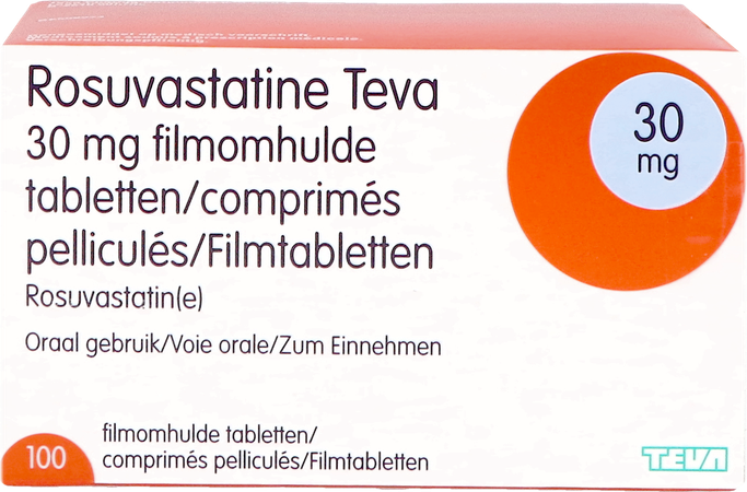 Rosuvastatine Teva 30mg Filmomh Tabl 100 2