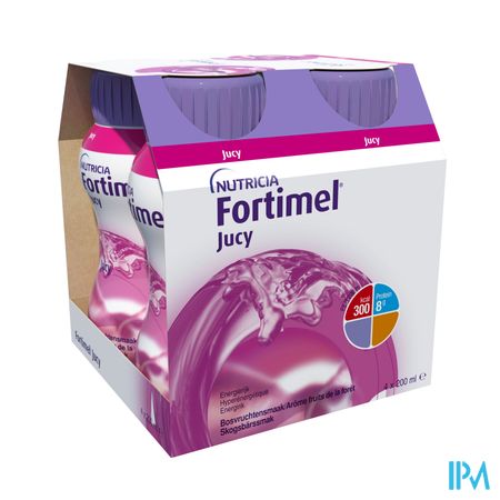 Fortimel Jucy Bosvruchtensmaak Flesjes 4x200ml