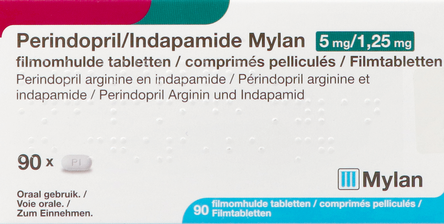 Perindopril/indapamide Viatris 5mg/1,25mg Tabl 90 1