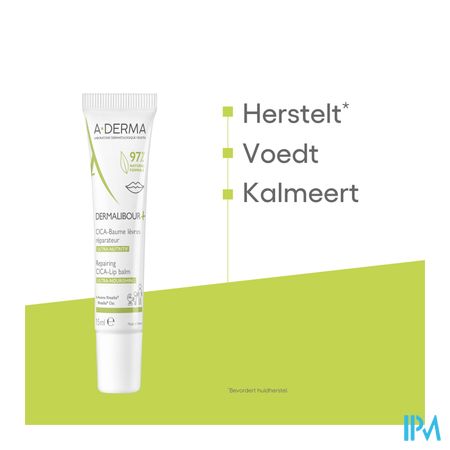 Aderma Dermalibour+ Cica Balsem Lippen 15ml 17