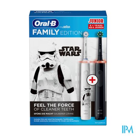 Oral-b Family Pro3 3000 Black+junior 6+ Star Wars