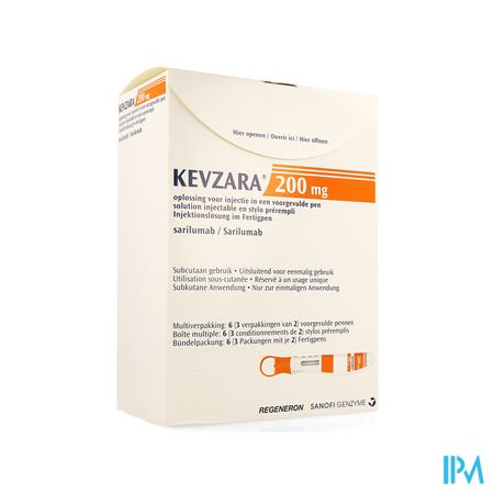 Kevzara 200mg Opl Inj Voorgev.pen Glas 3x2x1,14ml