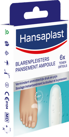 Hansaplast Sos Blaarpleister Klein Strip 6 4