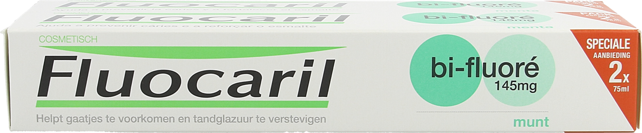 Fluocaril Tandpasta Bi-fluore 145 Munt 2x75ml 4