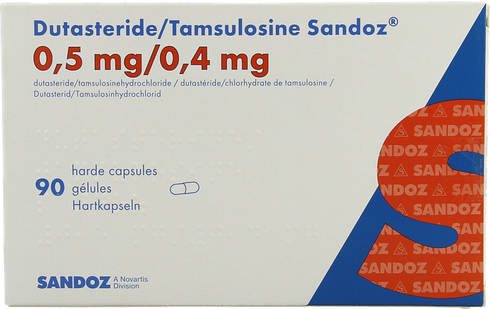 Dutasteride Tamsulosine Sandoz 0,5/0,4mg Caps 90 2