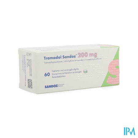 Tramadol 200 Sandoz Tabl Verl Afgifte 60 X 200mg