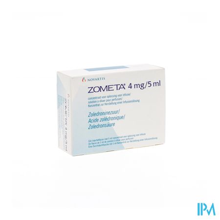 Zometa 4mg/5ml 1 Fl Inj 5ml Con Sol 0,8mg/ml