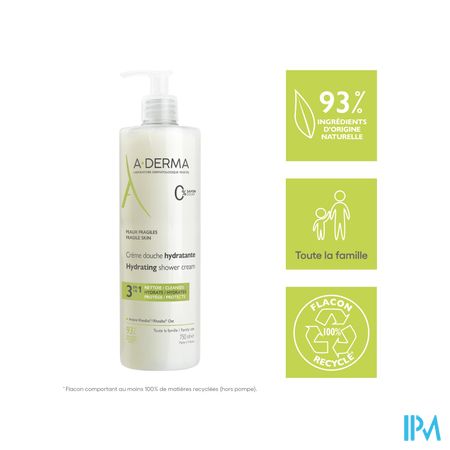 Aderma Indisp.douchegel Hydra Protect 750ml Promo 12