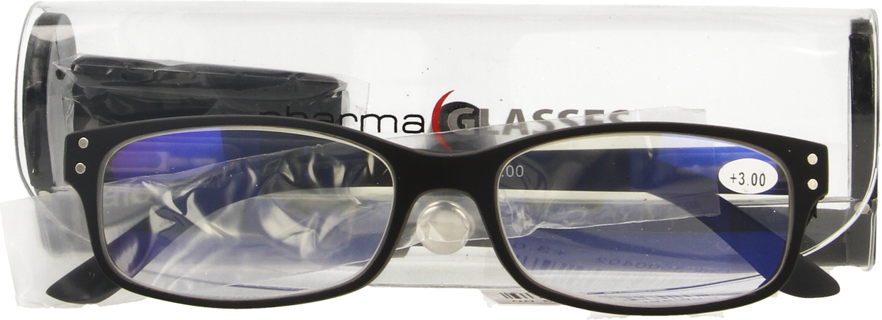 Pharmaglasses Visionblue Pc01 Leesbril +3.00 Black 1