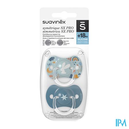 Suavinex Forest Speen Silic Phys +18m Blue Duo 1