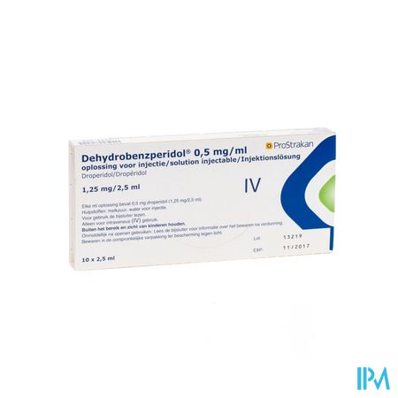 Dehydrobenzperidol 10 Amp 1,25mg/2,5ml