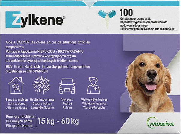 Zylkene 450mg 15-60kg Caps 100 1