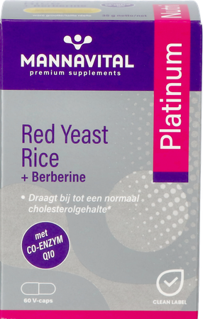 Mannavital Red Yeast Rice+berberine Plat.v-caps 60 2