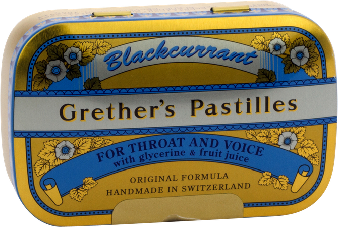 Grether's Pastilles Blackcurrant Past 110g 1