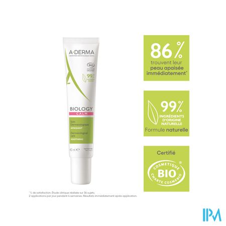Aderma Biology Soin Dermatologique Apaisant 40ml 10
