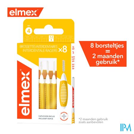 Elmex Set Interdentale Borsteltjes Iso 4 1,3mm 8 1
