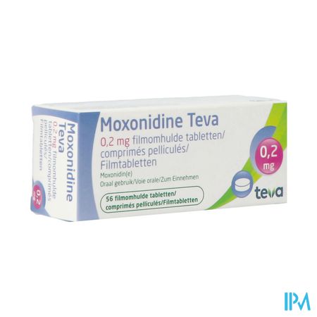 Moxonidine Teva Comp 56 X 0,2mg