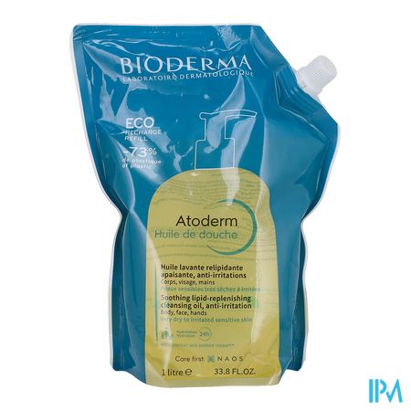 Bioderma Atoderm Huile Douche Ecorecharge 1l 2