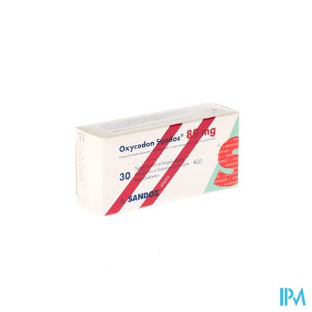 Oxycodon 80mg Sandoz Verlengde Afgifte 30