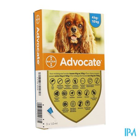 Advocate Spot On Middelgrote Hond >4-10kg Pipet 3