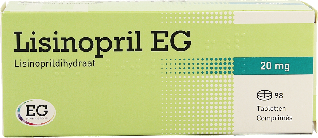 Lisinopril EG Tabl 98X20Mg 1