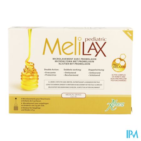 Melilax Pediatric Microklysma 6x5g Aboca 1