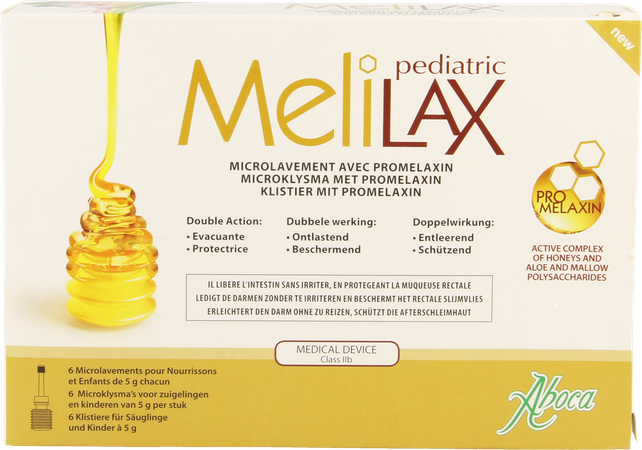 Melilax Pediatric Microlavement 6x5g Aboca 1