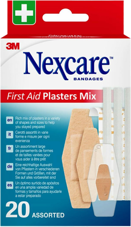 Nexcare First Aid Plasters Mix 20 6