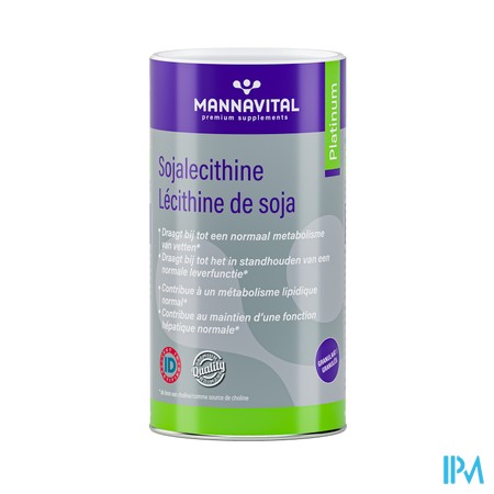 Mannavital Soja Lecithine Platinum Gran 500 Gr