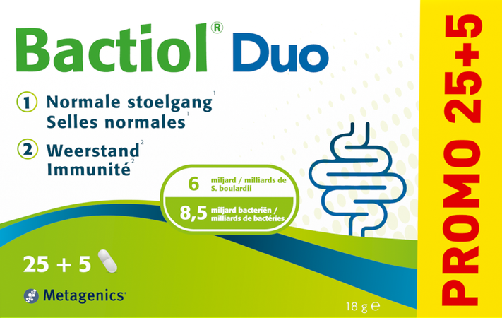 Bactiol Duo Caps 25 + 5 Metagenics 1