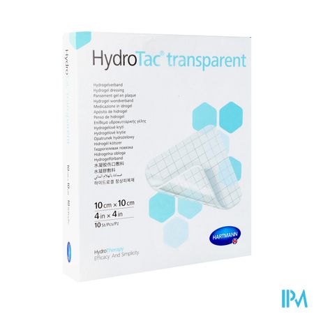 Hydrotac Transparent 10x10cm 10 6859060 Hartmann