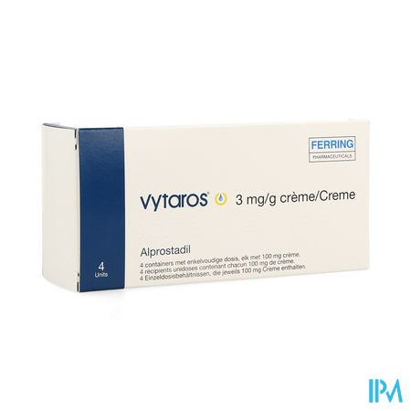 Vytaros 3mg/g Creme Container 4 X 100mg