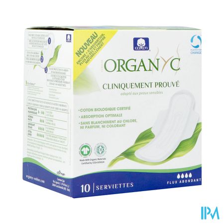 Organyc Serviettes Super Coton Bio 10