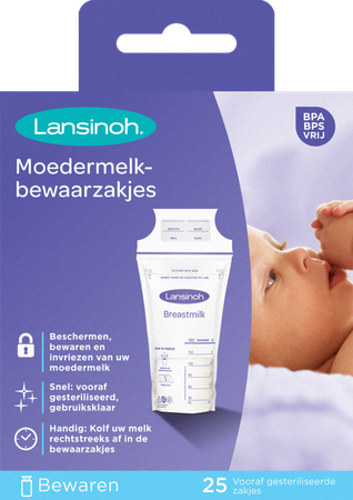Lansinoh Bewaarzakjes Moedermelk 25 99205 3