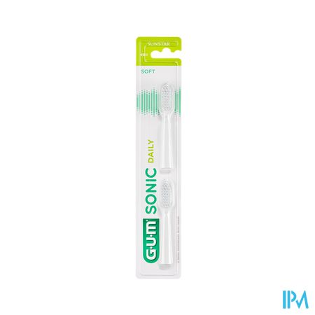 Gum Sonic Daily Brosse Dents Pile Tetes Blanche 2